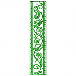 Flowers And Tree Embroidery Design 8